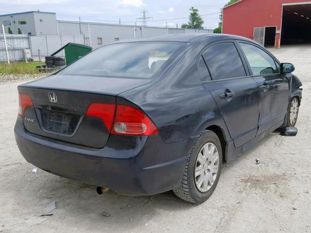 2HGFA16366H033878 - 2006 HONDA CIVIC DX V BLACK photo 4