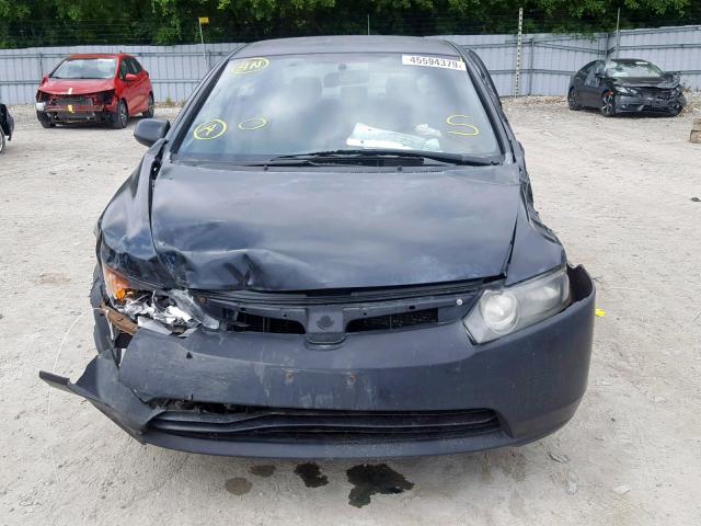 2HGFA16366H033878 - 2006 HONDA CIVIC DX V BLACK photo 9