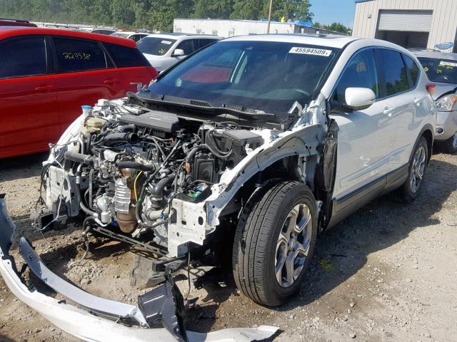 7FARW1H81KE020465 - 2019 HONDA CR-V EXL WHITE photo 2