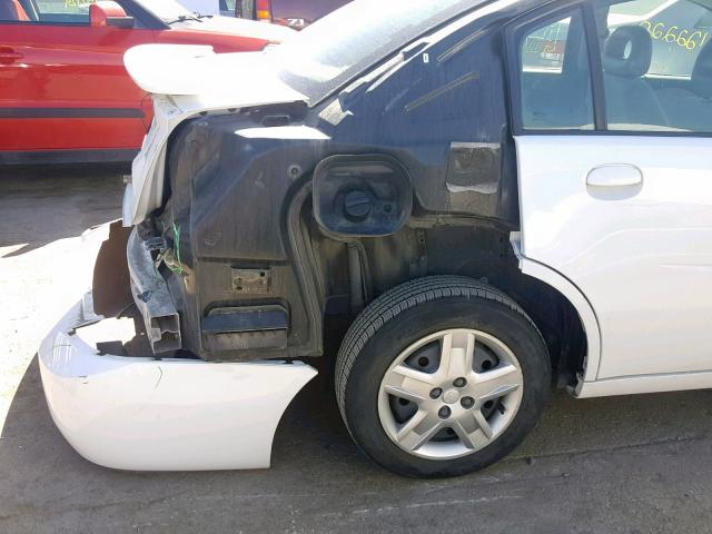 1G8AJ55F47Z125689 - 2007 SATURN ION LEVEL WHITE photo 9