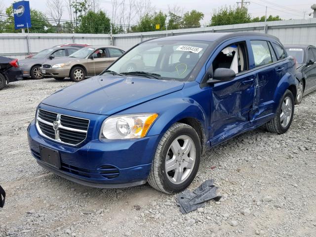 1B3HB48A49D205278 - 2009 DODGE CALIBER SX BLUE photo 2