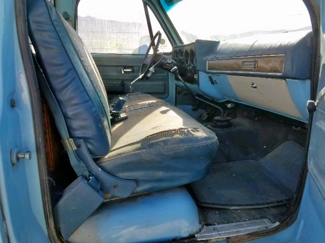 CCL246F385496 - 1976 CHEVROLET C20 BLUE photo 5