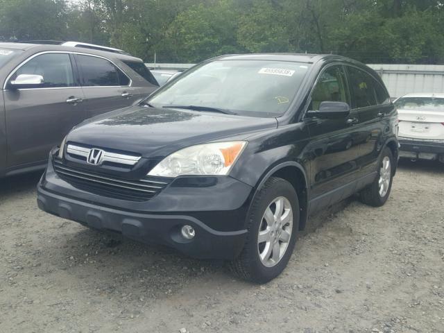 JHLRE48728C020409 - 2008 HONDA CR-V EXL BLACK photo 2