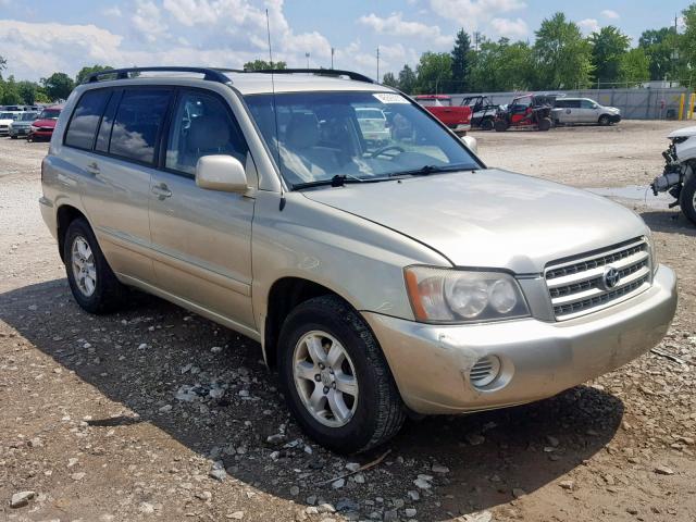 JTEGF21A130120454 - 2003 TOYOTA HIGHLANDER GOLD photo 1