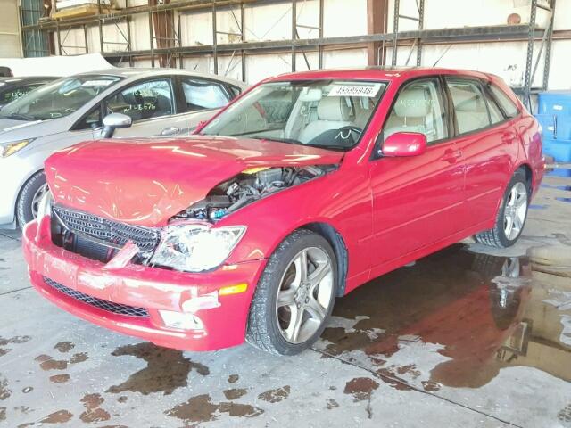 JTHED192320038537 - 2002 LEXUS IS 300 SPO RED photo 2