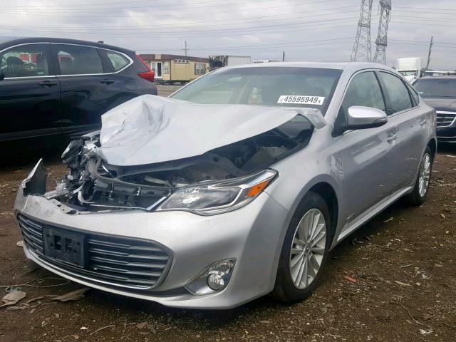 4T1BD1EB0DU006680 - 2013 TOYOTA AVALON HYB SILVER photo 2