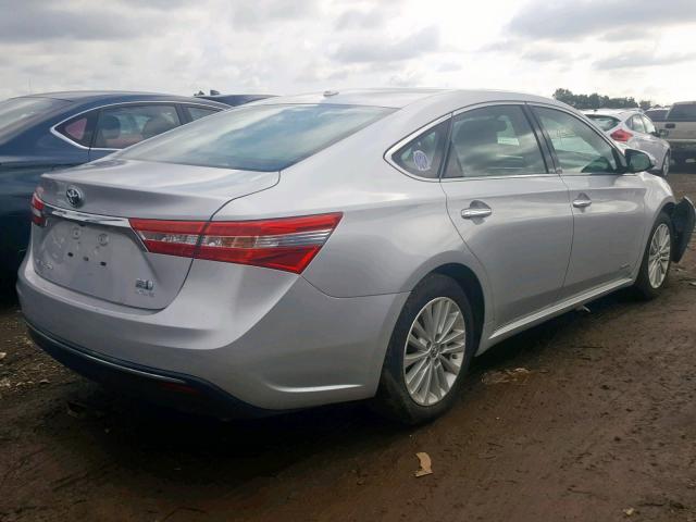 4T1BD1EB0DU006680 - 2013 TOYOTA AVALON HYB SILVER photo 4