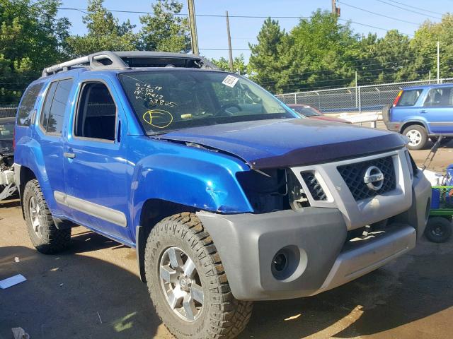 5N1AN0NW9DN823825 - 2013 NISSAN XTERRA X BLUE photo 1