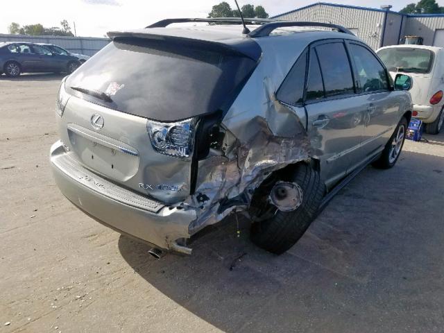 JTJGW31U672002640 - 2007 LEXUS RX 400H GRAY photo 4