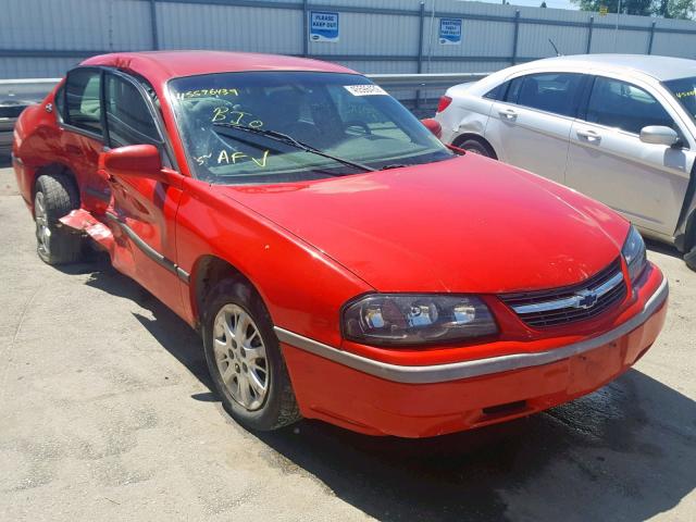 2G1WF55E8Y9133772 - 2000 CHEVROLET IMPALA RED photo 1