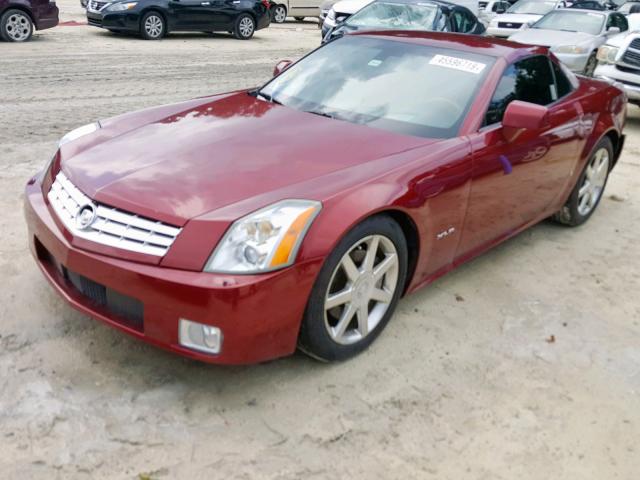 1G6YV36A175600869 - 2007 CADILLAC XLR BURGUNDY photo 2