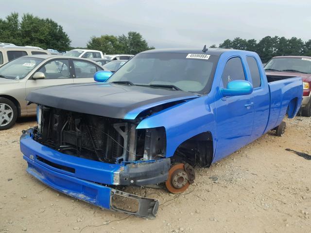 1GCEC19J98E161458 - 2008 CHEVROLET SILVERADO BLUE photo 2