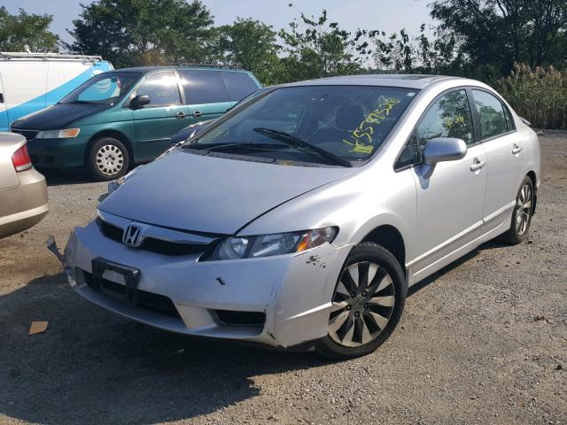 2HGFA1F95AH316527 - 2010 HONDA CIVIC EXL SILVER photo 2