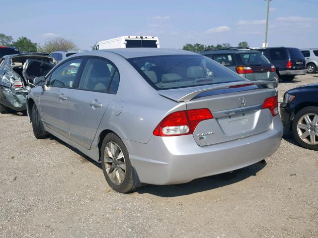 2HGFA1F95AH316527 - 2010 HONDA CIVIC EXL SILVER photo 3