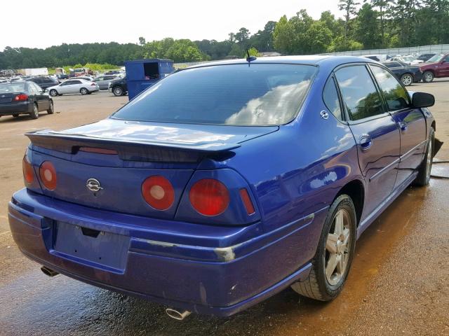 2G1WP521359274369 - 2005 CHEVROLET IMPALA SS BLUE photo 4