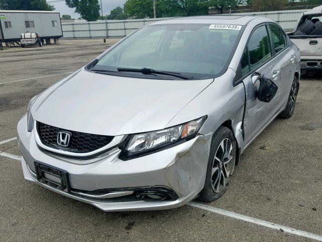 19XFB2F98DE056898 - 2013 HONDA CIVIC EXL 灰色 照片 2