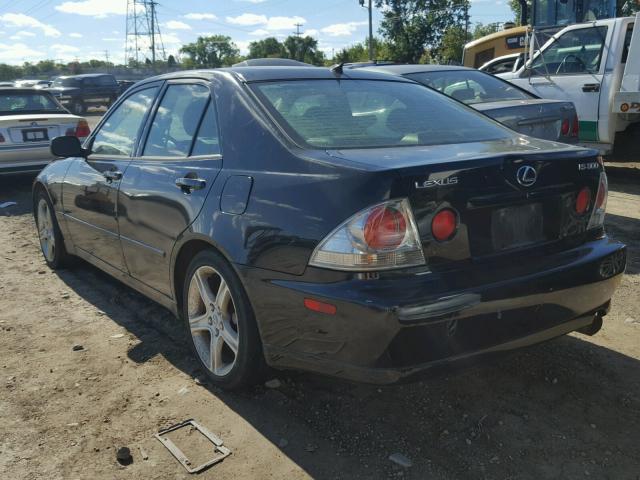 JTHBD182710029634 - 2001 LEXUS IS 300 BLACK photo 3