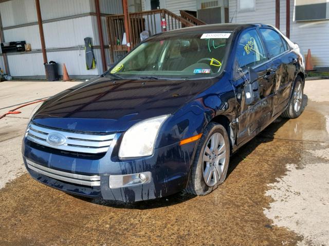 3FAHP08139R116193 - 2009 FORD FUSION SEL BLUE photo 2