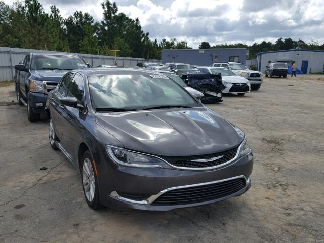 1C3CCCAB1FN704178 - 2015 CHRYSLER 200 LIMITE GRAY photo 1