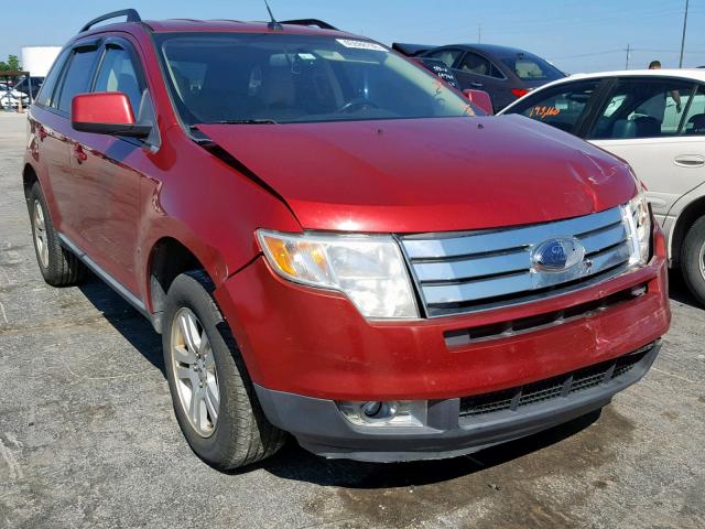 2FMDK38C78BB22663 - 2008 FORD EDGE SEL RED photo 1