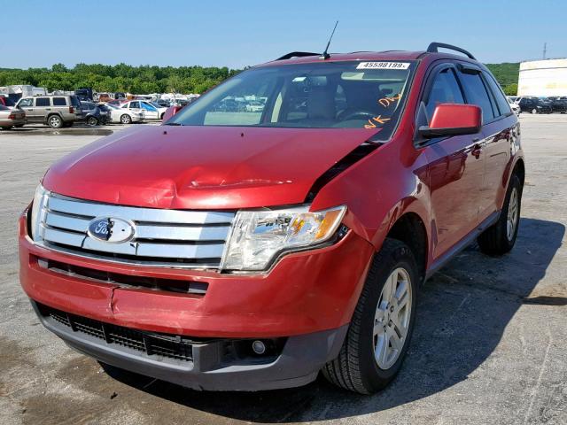 2FMDK38C78BB22663 - 2008 FORD EDGE SEL RED photo 2