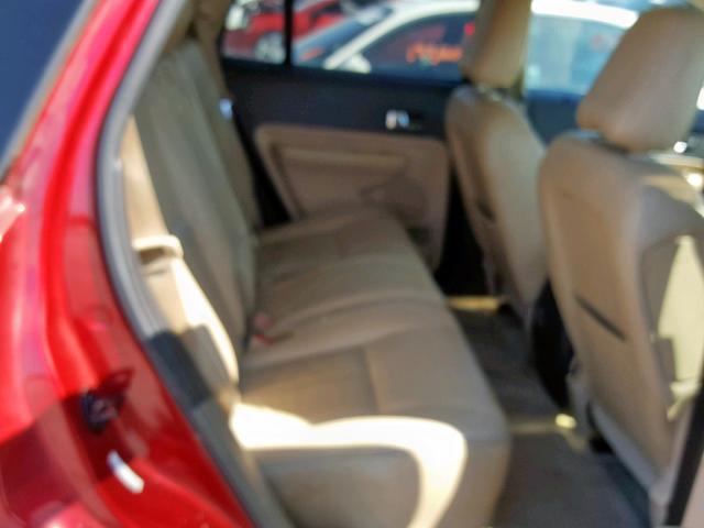 2FMDK38C78BB22663 - 2008 FORD EDGE SEL RED photo 6