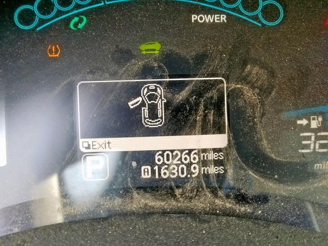 1N4AZ0CP2DC405967 - 2013 NISSAN LEAF S BLUE photo 8