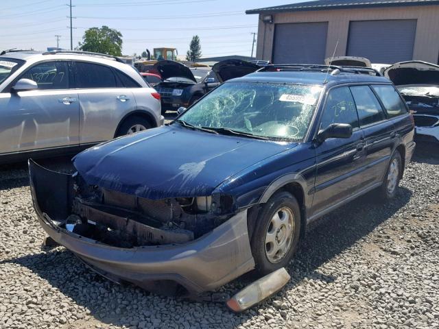 4S3BG6857T7385754 - 1996 SUBARU LEGACY OUT BLUE photo 2