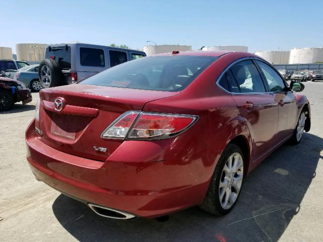 1YVHP82B595M06734 - 2009 MAZDA 6 S RED photo 4