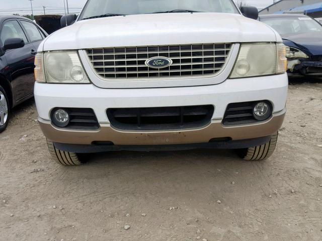 1FMZU74K63UB38263 - 2003 FORD EXPLORER E WHITE photo 9