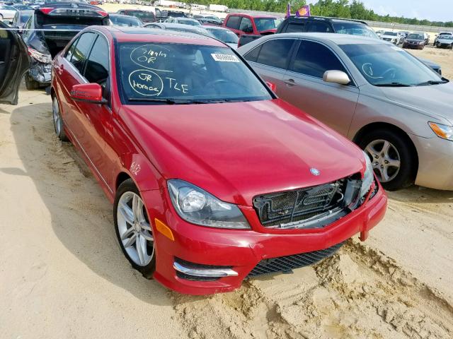 WDDGF4HB2DR250700 - 2013 MERCEDES-BENZ C 250 RED photo 1