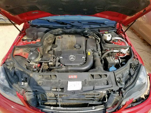 WDDGF4HB2DR250700 - 2013 MERCEDES-BENZ C 250 RED photo 7