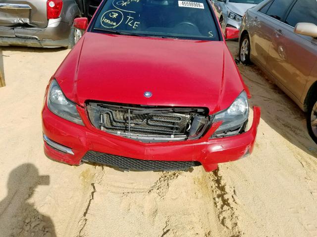 WDDGF4HB2DR250700 - 2013 MERCEDES-BENZ C 250 RED photo 9