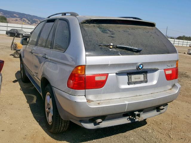 WBAFA53561LM84913 - 2001 BMW X5 3.0I SILVER photo 3