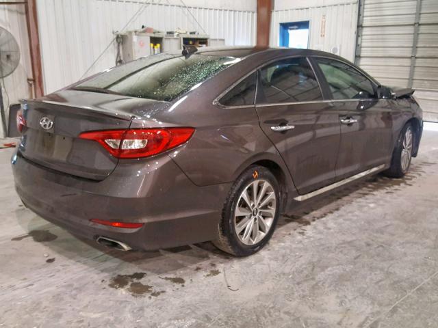 5NPE34AF5GH344539 - 2016 HYUNDAI SONATA SPO CHARCOAL photo 4