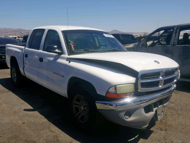 1B7HL2AN31S262388 - 2001 DODGE DAKOTA QUA WHITE photo 1