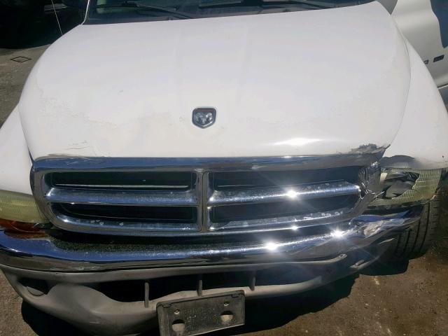 1B7HL2AN31S262388 - 2001 DODGE DAKOTA QUA WHITE photo 7