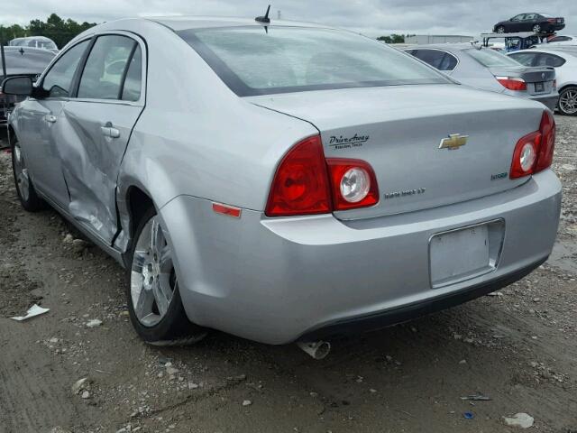 1G1ZD5EU8BF348996 - 2011 CHEVROLET MALIBU 2LT SILVER photo 3