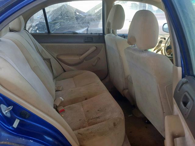 2HGES16464H578669 - 2004 HONDA CIVIC DX BLUE photo 6