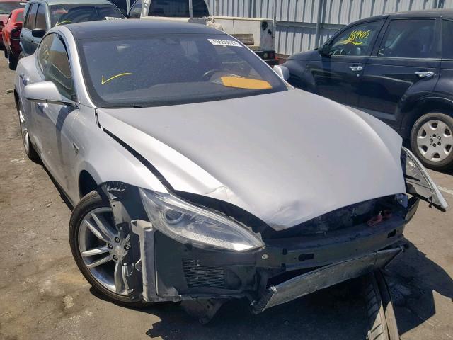 5YJSA1H15EFP64122 - 2014 TESLA MODEL S SILVER photo 1