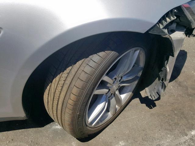 5YJSA1H15EFP64122 - 2014 TESLA MODEL S فضي صورة 9