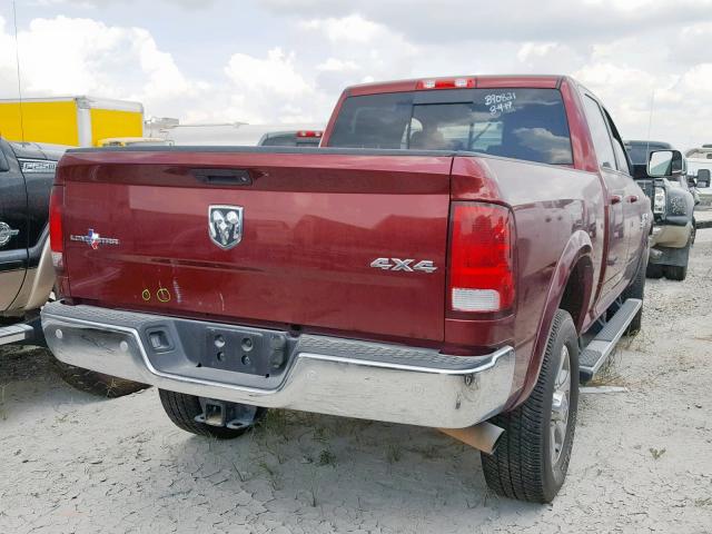 3C6UR5DLXJG343976 - 2018 RAM 2500 SLT BURGUNDY photo 4