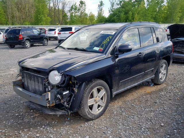 1J8FF47W28D775343 - 2008 JEEP COMPASS SP შავი ფოტო 2
