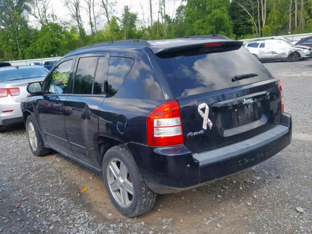 1J8FF47W28D775343 - 2008 JEEP COMPASS SP შავი ფოტო 3