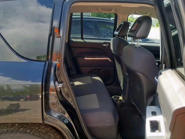 1J8FF47W28D775343 - 2008 JEEP COMPASS SP შავი ფოტო 6