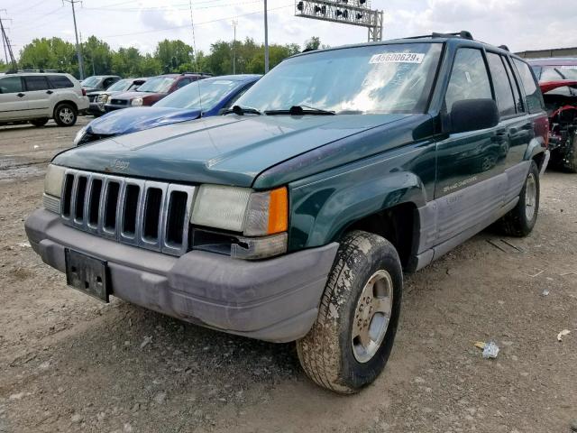 1J4GZ58S9WC321172 - 1998 JEEP GRAND CHER GREEN photo 2