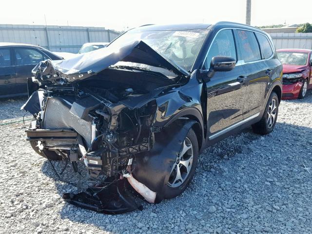 5XYP34HC2LG013133 - 2020 KIA TELLURIDE BLACK photo 2