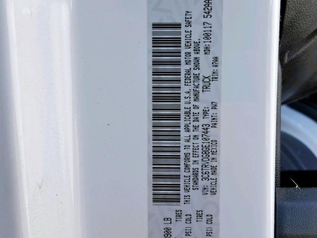 3C6TRVDG8GE107443 - 2016 RAM PROMASTER Ağ foto 10