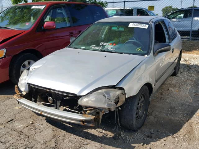 2HGEJ6447WH120502 - 1998 HONDA CIVIC DX GRAY photo 2