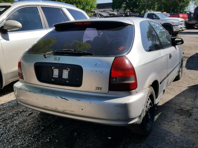 2HGEJ6447WH120502 - 1998 HONDA CIVIC DX GRAY photo 4